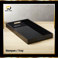 Acrylic Serving Tray | Acrylic Tray | Acrylic Tray AT 002 | Black 30 x 20 x 3cm