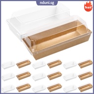 20 Pcs Cupcake Container Food Storage Containers Box with Lids Candy Pastry Cookie Packaging Snack Packing Boxes Biscuits Kraft Paper nduni
