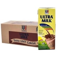 Susu Ultra Milk 125 ml Coklat Stroberi Strawberry 1 KARTON ISI
