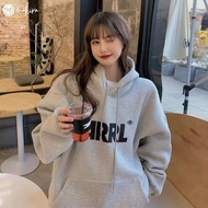 [S - 7XL] Korean Street Style Hoodie Light Grey ARRL Cute Trendy Premium Fleece Material Thick Size 
