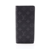 【二手】路易威登LOUIS VUITTON雙折長皮夾 Portefeuille Brazza Monogram Eclipse M61697 其他 Portefeuille Brazza 男士二手 A