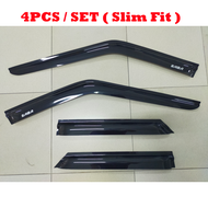 1set 4door Proton Saga Old Iswara LMST MUGEN Door Visor Air Press Window Cover Rain Guard Protector 