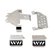 Chassis Armor Protection Skid Plate WLtoys 104020 104026 Stainless Steel Metal Bumper for Wltoys 104
