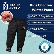 Hitchie A101 Children Kids Winter Snow Down Long Pants Fleece Seluar Panjang Sejuk Tebal Budak Lelak