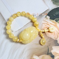 騰彪琥珀 天然琥珀蜜蠟 金絞蜜蠟 招福葫蘆 精品設計 吊飾手鍊