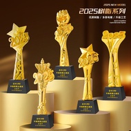Award Trophy Medal Honor2025Anniversary Award Crown Outstanding Employee Limited Edition Resin Penta