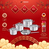 Set of 5 Fissler Profi German Domestic Pots with Pan with Exclusive Cookstar Bottom Technology Germa