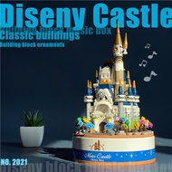 ┅Lego MOC building blocks Disney Castle Street View Girl Series Birthday Gift Assembled Building Block Toys