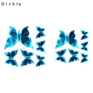 Dickly 6x Luminous Butterfly Stickers DIY Self Adhesive Decals Home Decoration for Living Room Party