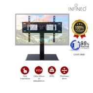 Universal LCD LED Flat Screen Monitor TV Bracket With Table Glass Base Stand For 37"- 55 inch / 26"-