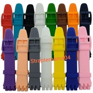 Watch Strap 17mm 19mm 20mm SWTCH Rubber Silicone Sport Watch Strap Band