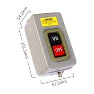 BS211B / BS216B / BS230B Power Control Push Button Switch Start Button Press Switch 3 Pole 500V 2.5k