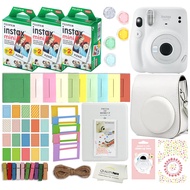 Instax Mini 11 Instant Camera with Case, 60 Fuji Films, Decoration Stickers, Frames, Photo Album and