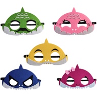 6Pcs baby shark children's birthday party dress up supplies PINKFONG funny mask eye mask game mask