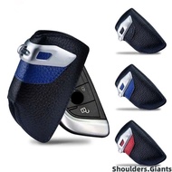 Genuine Leather Remote Key Fob Case Cover Keychain Holder Bag Wallet For BMW G30 F30 F48 F20 F15 F16