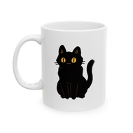 Black Cat Halloween Mug Ceramic Mug 11oz