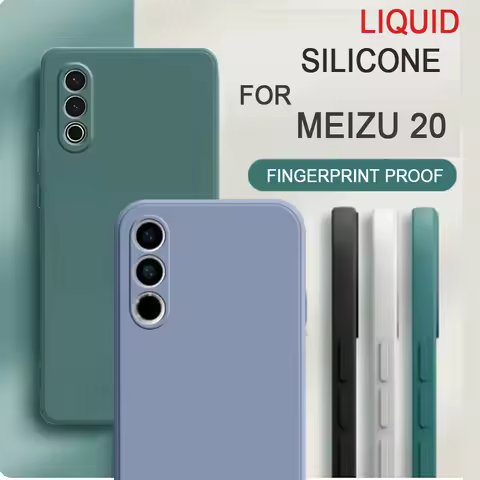 For Meizu 20 Lovely Soft Silicone Liquid Case Shockproof cover for Meizu 20 Cellphones Fundas Meizu 