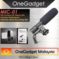 [🔥READY STOCK IN MALAYSIA]MIC-01 SLR Camera DV Stereo Microphone Camera Professional Interview News 