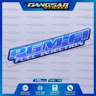 emblem pgm fi fuel injection / honda stiker logo pgm fi fuel injection / emblem timbul pgm fi fuel i
