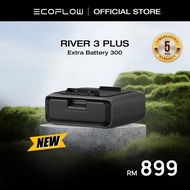 EcoFlow River 3 EB300 – 286Wh Expansion Battery | Extend Runtime, LiFePO4, for River 3 / Max / Plus