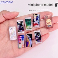 ZENDEN​ 1:12 Miniature Phone, BJD Phone Decoration Dollhouse Mobile Phone Model, Mini Doll Phone Min