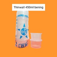 Thinwall 450ml clear food container