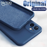 Lenuo CaseสำหรับApple iPhone 12 Pro Max Mini 2020เดิมซิลิโคนเหลวหรูหราปลอกกันกระแทกฝาหลัง