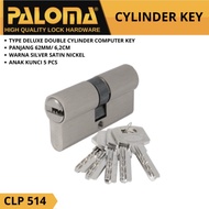 PROMO- DOUBLE CYLINDER PALOMA CLP 514 DELUXE DC-CK 62MM - COMPUTER KEY