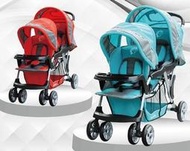 歐風雙人推車嬰兒手推車BabyBabe雙胞胎推車B329雙座位雙人嬰兒推車(奇哥chicco Aprica GRACO