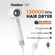 Gaabor Hair Dryer 1400W  Negative Ionic Blow Dryer with Brushless Motor for Fast Drying HD-M01