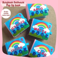 Busy Book Doll House + Pop Up Book Premium Quiet Book/ Flannel Busy Book/ Montessori Book/