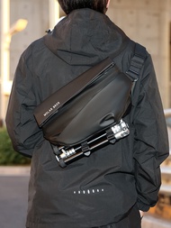 Crossbody bag men's trendy brand large-capacity motorcycle riding functional backpack men's motorcycle backpack magnetic shoulder bag 【JYUE】