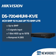 HIKVISION DS-7204HUHI-K1/E 4CH 5MP 1U H.265 UP TO 8MP LITE