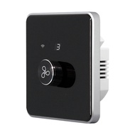 Smart Wifi Fan Switch 5 Speed Control EU Ceiling Fan Rotary/Knob Switches Tuya Remote for Home