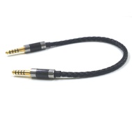 16 Core Dark Black 4.4mm Balanced Male to 4.4mm Balanced Male Audio Adapter Cable 4.4 Male to Male