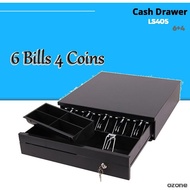 6 Bill 4 Coin Heavy Duty Cash Drawer with Metal Keylock RJ11 405C
