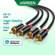 UGREEN Stereo Audio Gold Plated Cable for Home Theater 2RCA