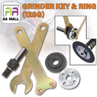 AA MALL 5PCS 6MM/10MM ANGLE GRINDER KEY & RING (128G) Connecting Rod for Cutting Disc Polishing Whee