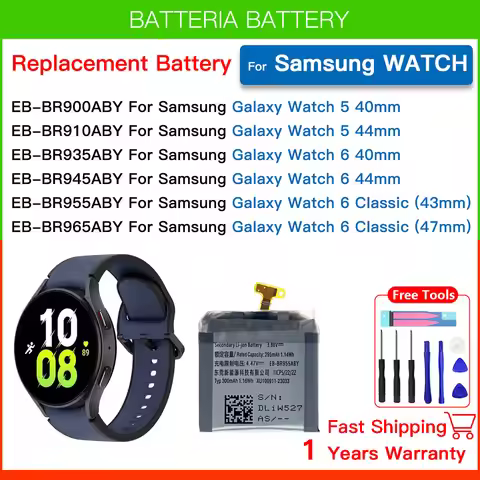 Replacement Battery For Samsung Galaxy Watch 5 40mm Galaxy Watch 6 44mm Galaxy Watch6 Classic 43mm 4