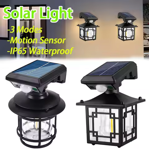 Motion Sensor Solar Street Light IP65 Waterproof Garden Security Wall Light Motion Intelligent Senso