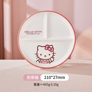 Sanrio HELLO KITTY MY MELODY CINNAMOROLL Ceramic Divided Plate 211 Plate Dish