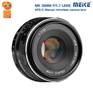 MEIKE Lens 35mm F1.7 Manual Focus Lens for Sony , Fuji , Canon , M4/3 กล้อง Mirrorless รับประกัน 1 ปี