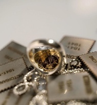 香港五仙硬幣英女皇頭像925銀繩戒指