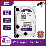 Western Digital 2TB Surveillance HardDisk WD 2TB Purple Surveillance Hdd for CCTV Use