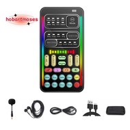 I9 Voice Changer Full Kit Multiple Audio Effect Bluetooth Live Sound Cards Ultra-Thin Portable Live 