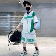 CB ชุดเซ็ต 2 ชิ้นเด็กผู้ชาย เสื้อ+กางเกงขาสั้น รุ่น A1980