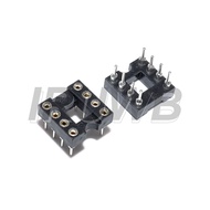 20pcs 2.54MM DIP DIP8 IC Sockets Adaptor Solder Type IC Connector DIP-8 Round Hole Square hole 8 Pin