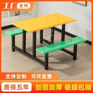 Outdoor Construction Site Dining Hall Stainless Steel Combination School Factory Dining Table Chair 