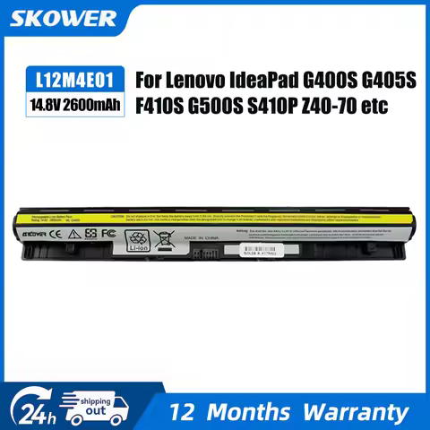 SKOWER L12M4E01 Laptop Battery for Lenovo IdeaPad G400S G405S G500S G510S S410P Z710 Z40 Z50 G40-70