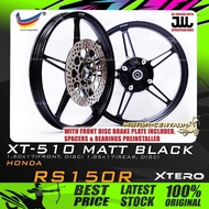 RIM MOTOSIKAL XTERO SPORT RIM W/FR DISC BRAKE PLATE XT-510 1.60X17(F) 1.85X17(R) FOR HONDA RS150, RS